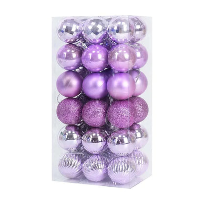 1box Christmas Balls Christmas Tree Ornaments Ball Xmas Hanging Tree Pendants Home Party Decor 2023 New Year Gift Noel Navidad