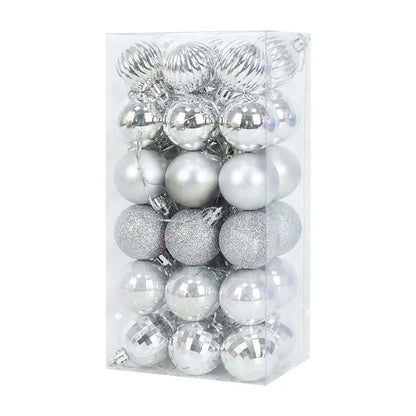 1box Christmas Balls Christmas Tree Ornaments Ball Xmas Hanging Tree Pendants Home Party Decor 2023 New Year Gift Noel Navidad