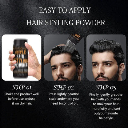 Men Hairstyle Matte Textured Volume Styling Powder