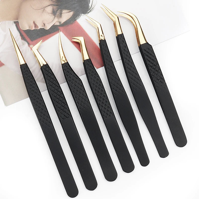 Precise False Lash Tweezer For Eyelash Extensions