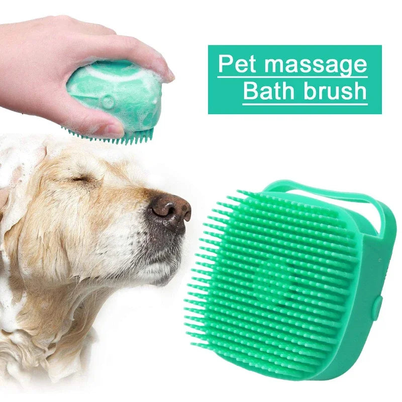 Pet Dog Shampoo Brush 2.7oz 80ml Grooming Scrubber  For Bathing