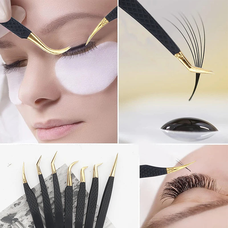 Precise False Lash Tweezer For Eyelash Extensions