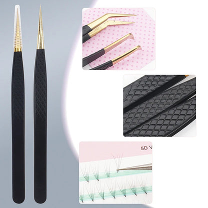 Precise False Lash Tweezer For Eyelash Extensions