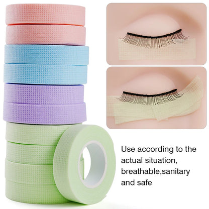 Eyelash Extension Tape Under Eye Patches Easy to Tear Micropore Tape Professional Lashes Tape Sensitive Skin Using